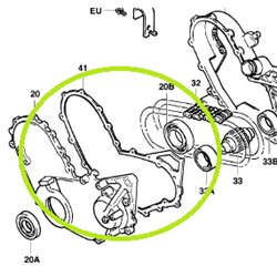 Timing Cover Gasket (4Y) - suits # 712446