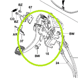 Emergency Brake Pedal Assembly - Genuine