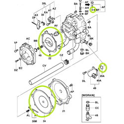 Aisan LPG Regulator Diaphragm Kit - (suits # 7109, 71630, 71859, 6116)