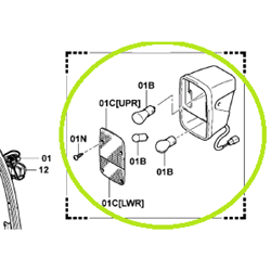 Worklight Indicator Assembly RH - 48VDC
