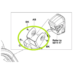 Light Bracket LH - suits # 7950