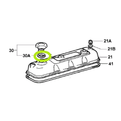 Oil Filler Cap Gasket - suits # 711817