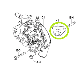 Water Pump Gasket (4Y) - suits # 7285, # 7286