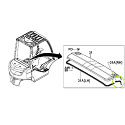 Radiator Cover Seal - RH