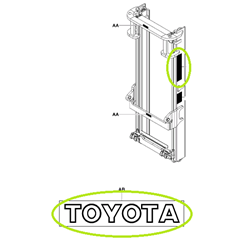Decal Toyota - Mast