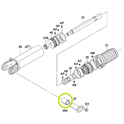 Tilt Cylinder Bush - Rear