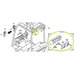 Tail Light Assembly LH - 48VDC (Brake & Indicator)
