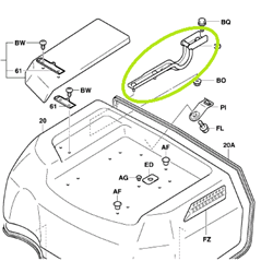 Bonnet Hinge - LH