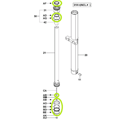 Lift Cylinder Kit - Centre