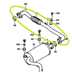Exhaust Pipe (4Y)