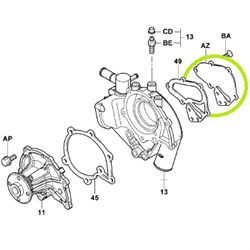 Base Plate - Water Pump Body (suits # 7285)