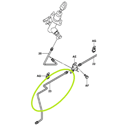 Brake Pipe LH (Wheel Cylinder)