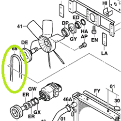 Fan Drive Belt (1FZ,GM)  (CHECK WITH VELOX FOR SERIAL NUMBER)