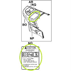 Decal Label - SAS Caution