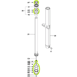 Lift Cylinder Kit - Centre