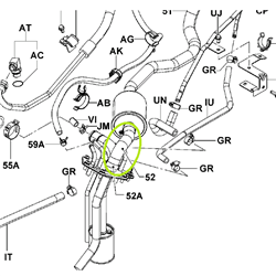 Return Filter Hose NO.2 suits # 7105 (Valve to Tank)