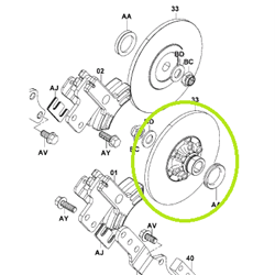 Brake Disc - suits # 712019  (check S/N)