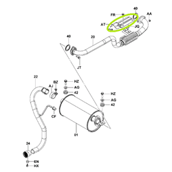 Exhaust Pipe Cover (4Y,1DZ,2Z)