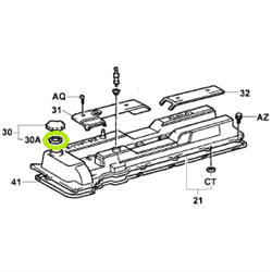 Oil Filler Cap Gasket (1FZ) - suits # 712564