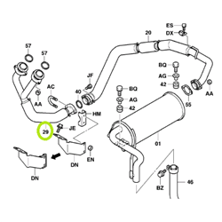 Exhaust Pipe (1FZ)