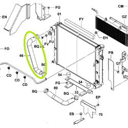 Radiator Hose - Upper 1FS