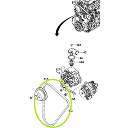 Alternator Belt (1FS)