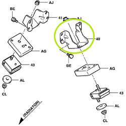 Engine Mount Bracket RH - suits # 711618