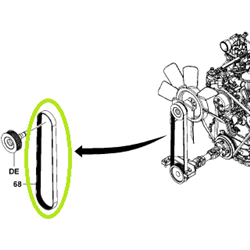 Fan Belt (14Z) (CHECK WITH VELOX FOR SERIAL NUMBER)
