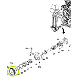 Pulley - Hydraulic Pump  (CHECK WITH VELOX FOR SERIAL NUMBER)