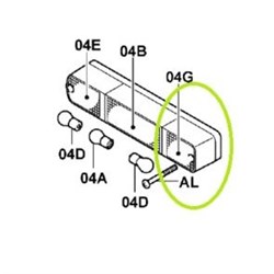 Tail Light Lens (Amber) - suits # 712361
