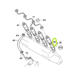 Seat - suits # 712952 Injector Nozzle (1DZ)