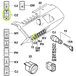 LPG/Petrol Toggle Switch - Genuine