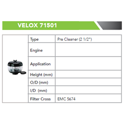 Pre Cleaner (2 1/2")