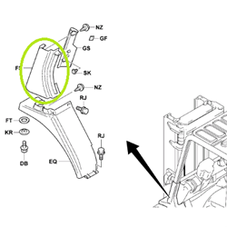 Side Cover LH (paired with # 71359)