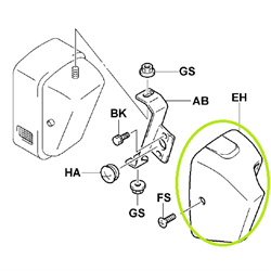 Worklight Cover RH - suits # 7954,7206,712183