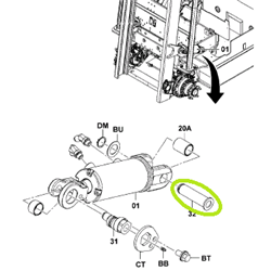 Tilt Cylinder Pin - Rear