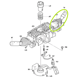 Switch Assembly - Lamp Control, (Genuine)