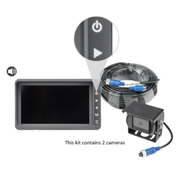 AI Pedestrian 2 Camera Detector Warning System (12-24VDC)