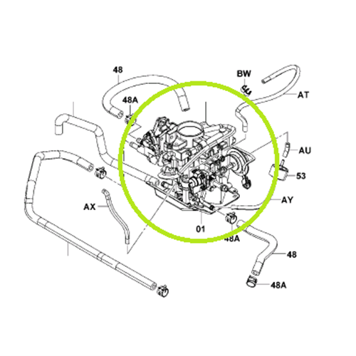 Aisan Carburetor Assembly (4Y)