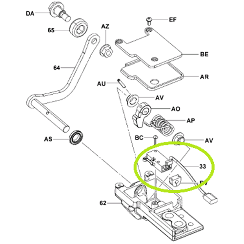 Switch Assembly - Suits Height Sensor # 711066