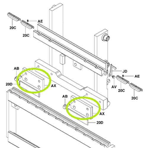 Lower Wear Pad Plate 3.0t | E62 | Suits # 7003
