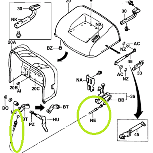Bonnet Cable - 6 Series