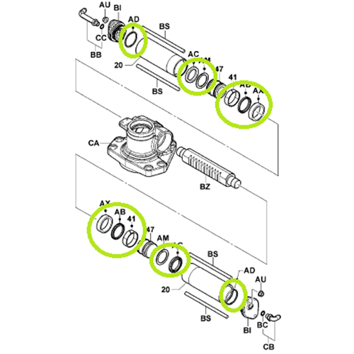 Power Steer Seal Kit
