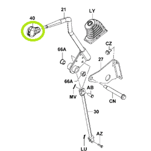 Lever Knob - Lift