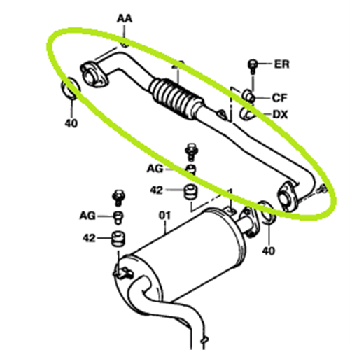 Exhaust Pipe (4Y)