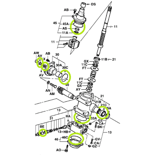 Steering Box Seal Kit