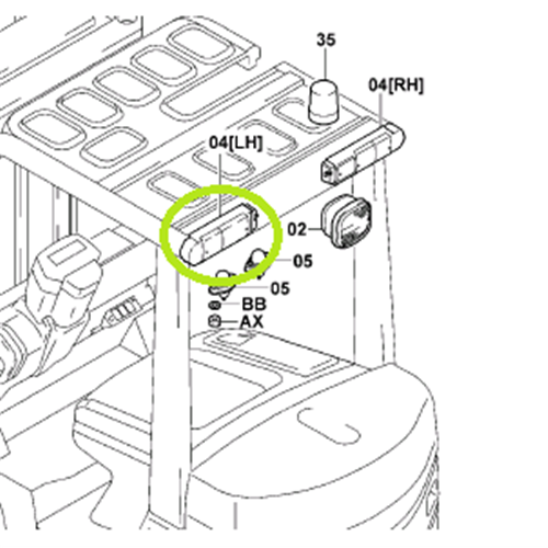 Tail Light Assembly LH - 48VDC (Brake & Indicator)