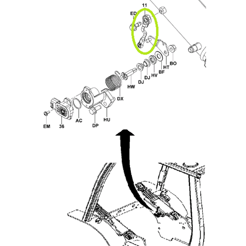 Tilt Sensor Rod Assembly