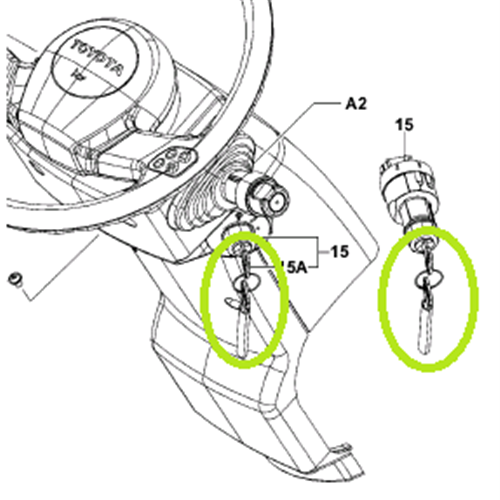 Ignition Key - suits # 712222 Genuine