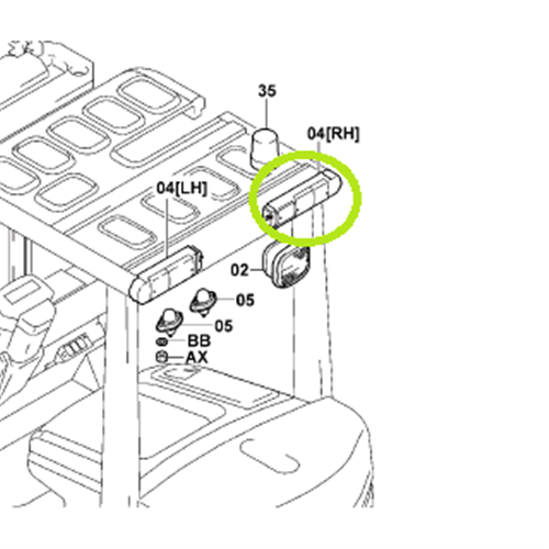 Tail Light Assembly RH - 48VDC  (7FBE Series)